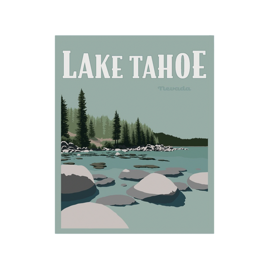 Lake Tahoe Poster Sticker