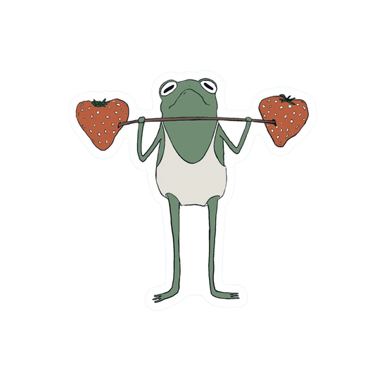 MACHO MAN LIFTER FROG STICKER