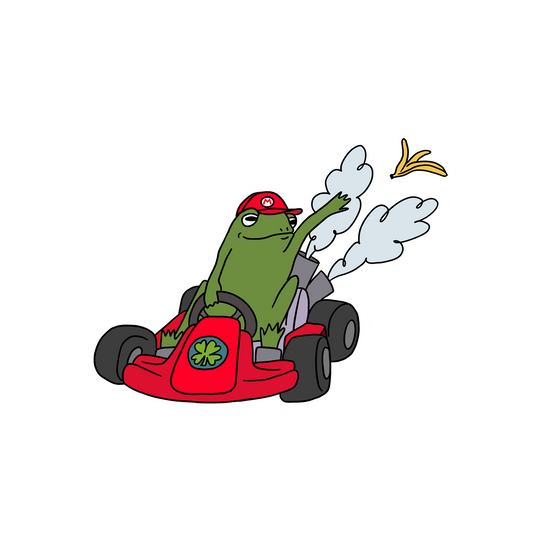 MARIO KART FROG STICKER