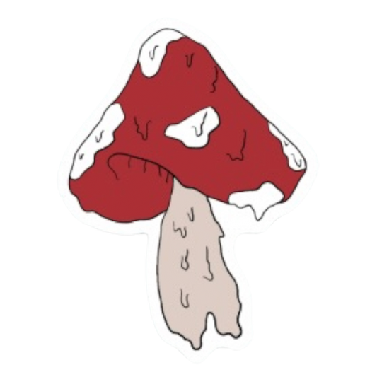 Melting Mushroom Sticker