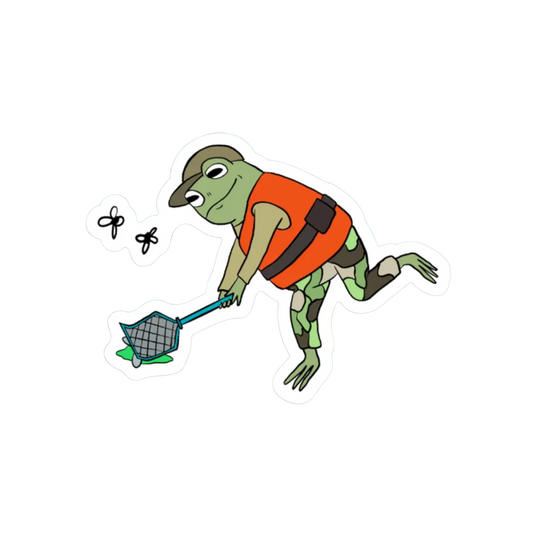 MID HUNT FROG STICKER