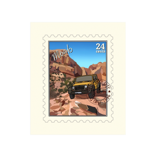 Moab Utah Stamp Sticker