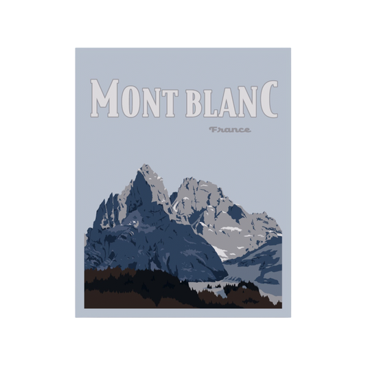 Mont Blanc Poster Sticker