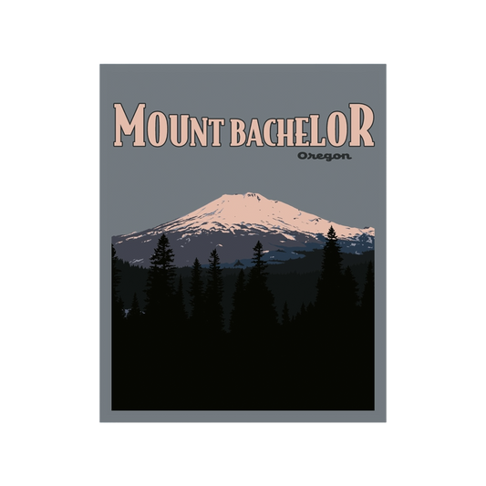 Mount Bachelor Poster Sticker