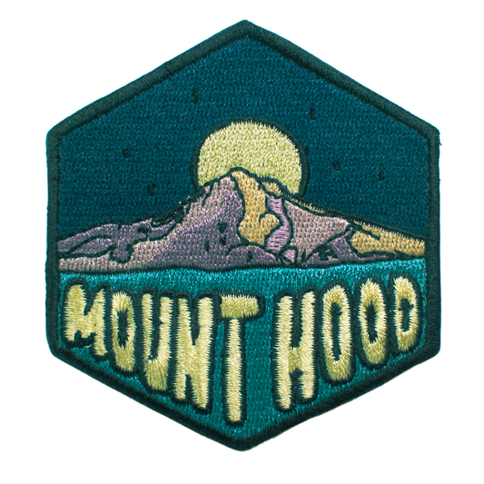 Mount Hood Oregon Hexagon Patch