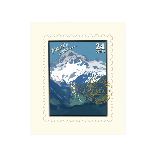 Mount Rainier Washington Stamp Sticker