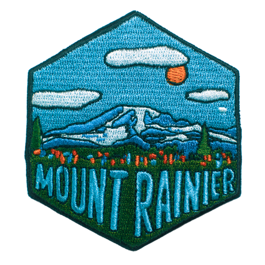 Mount Rainier Washington Hexagon Patch