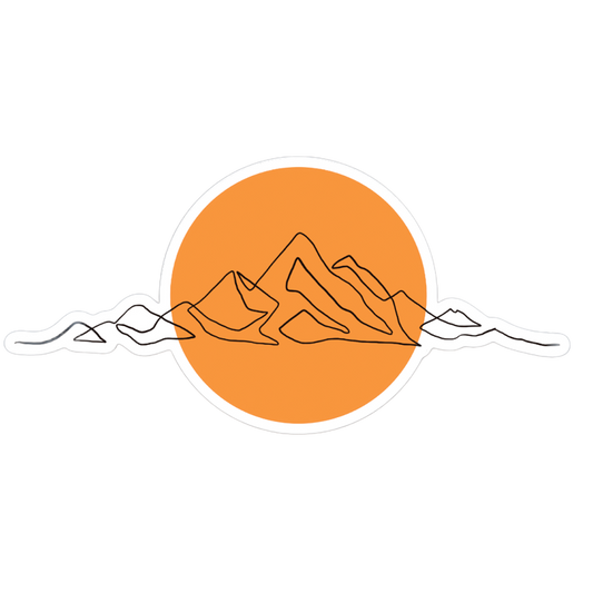 Mountain Sun Sticker