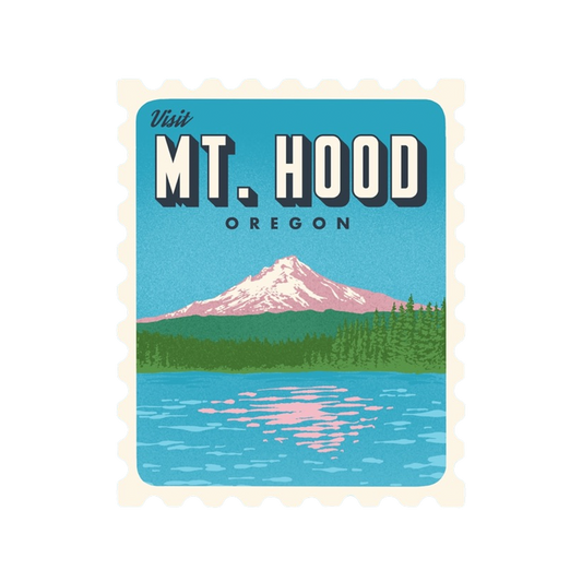 Mt. Hood Retro Stamp Sticker