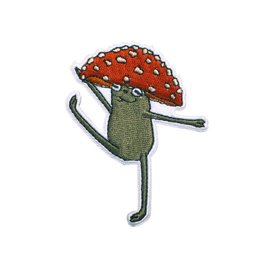 MUSHROOM HAT DANCER FROG PATCH