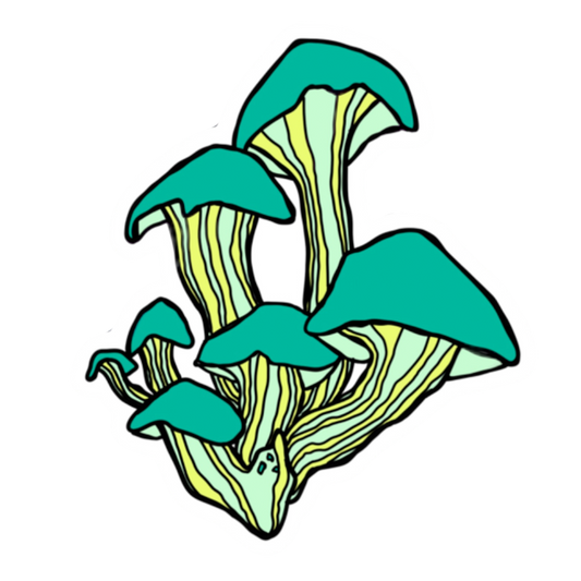 Mushroom Cluster Sticker
