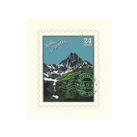 North Cascades Washington Stamp Sticker