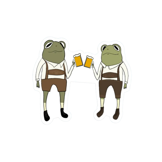 OKTOBERFEST FROGS STICKER
