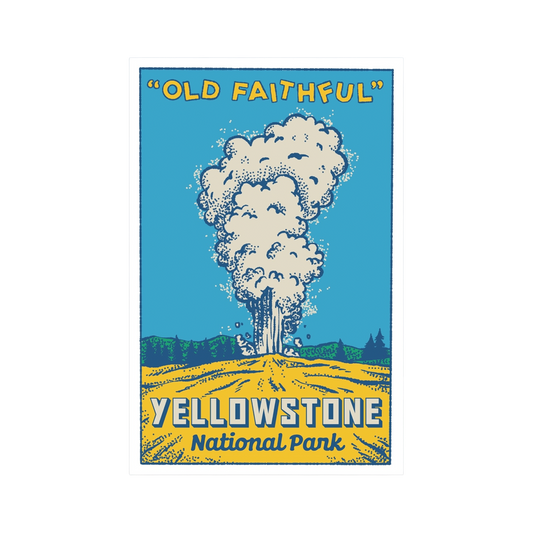 Old Faithful Yellowstone Sticker