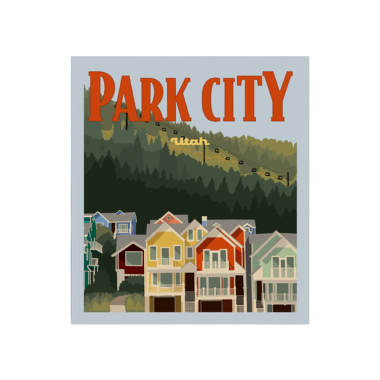 Park City Downtown Poster Sticker