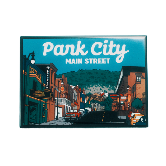 Park City Main Street Fridge Magnet