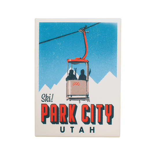 Park City Retro Fridge Magnet