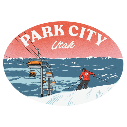 Park City Ski Patrol Skier Sticker