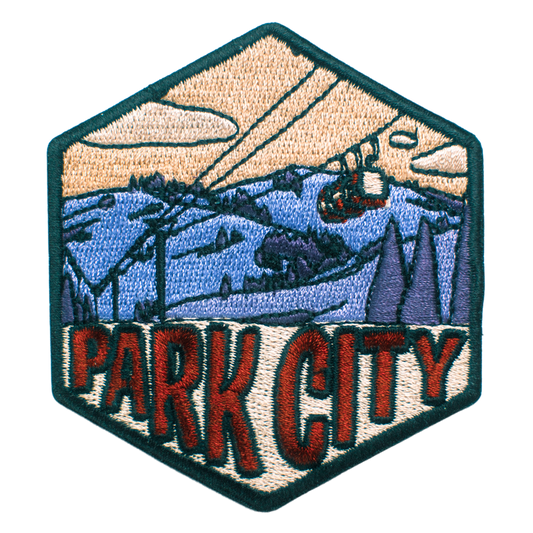 Park City Utah Hexagon Patch