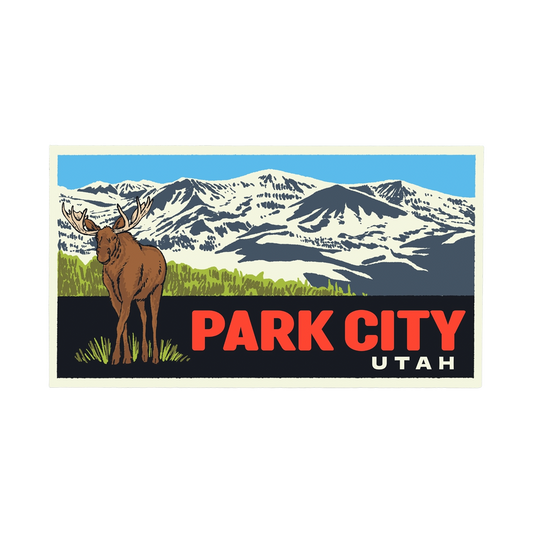Park City Utah Moose Sticker