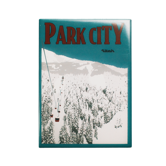 Park City Utah Winter Fridge Magnet