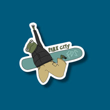 Load image into Gallery viewer, Park City Frog Boarder Sticker
