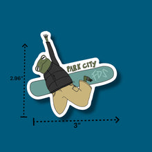 Load image into Gallery viewer, Park City Frog Boarder Sticker
