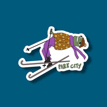 Load image into Gallery viewer, Park City Skier Frog Sticker
