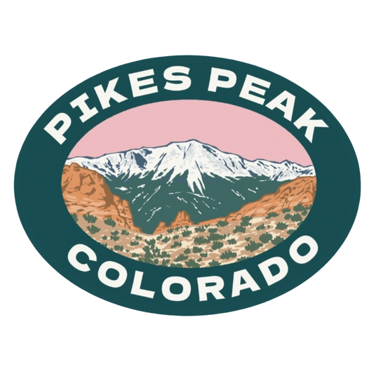 Pikes Peaks Colorado Sticker