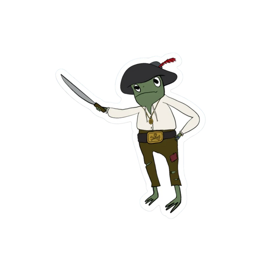 PIRATE FROG STICKER