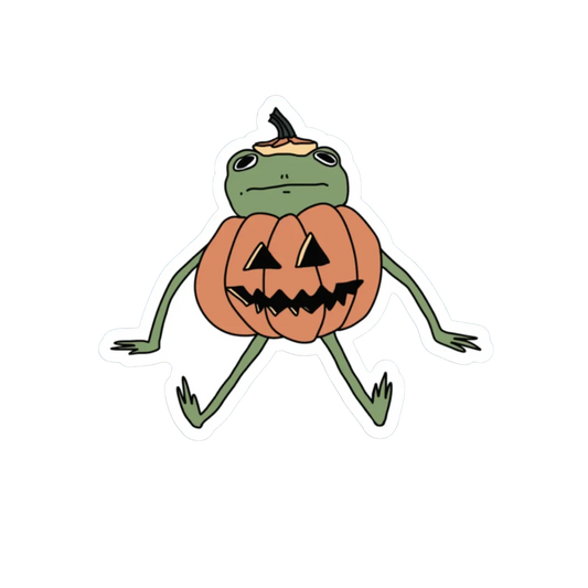 PUMPKIN FROG STICKER