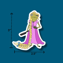 Load image into Gallery viewer, Rapunzel Frog Sticker
