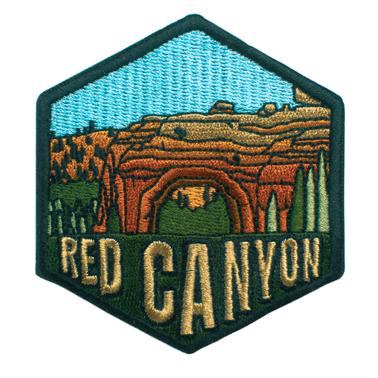 Red Canyon Utah Hexagon Patch