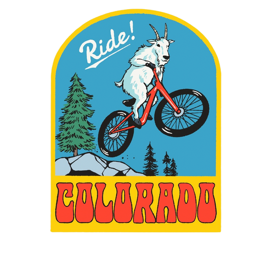 Ride! Colorado Goat Arch Sticker