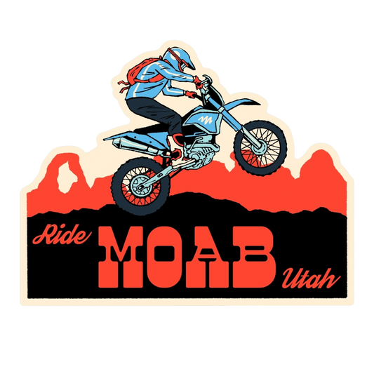 Ride Moab Dirtbike Sticker