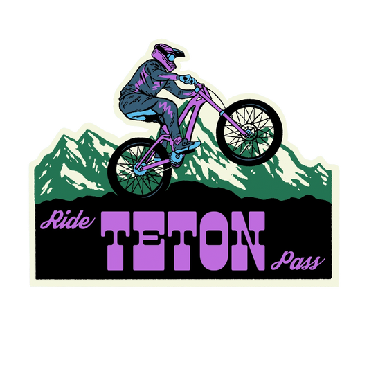 Ride Tetons Pass Sticker
