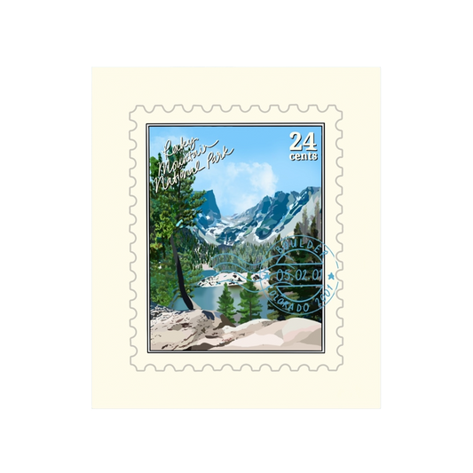 Rocky Mountain National Park Stamp Sticker