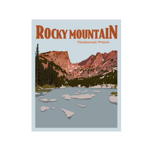 Rocky Mountain Poster Sticker