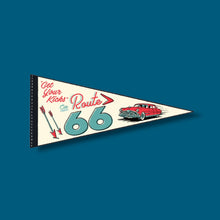 Load image into Gallery viewer, Route 66 Pennant Sticker
