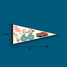 Load image into Gallery viewer, Route 66 Pennant Sticker
