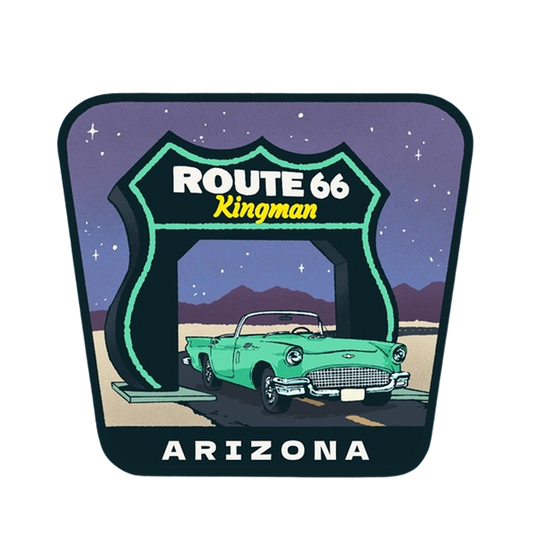 Route 66 Kingman Car Badge Sticker