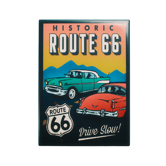 Route 66 Retro Fridge Magnet
