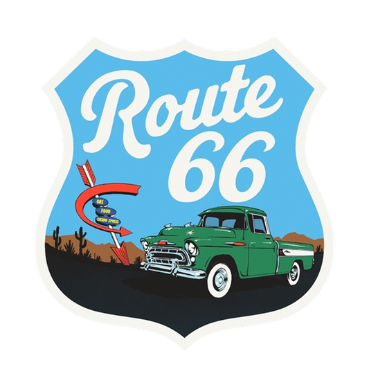 Route 66 Street Sign Sticker