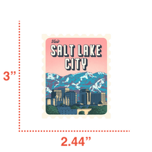 Load image into Gallery viewer, Salt Lake City Retro Stamp Sticker
