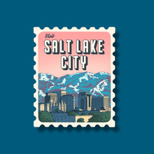 Load image into Gallery viewer, Salt Lake City Retro Stamp Sticker

