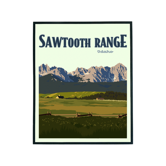 Sawtooth Range Idaho Print