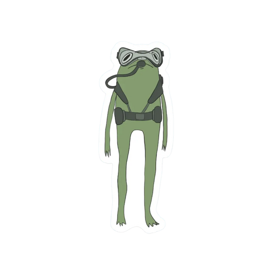 SCUBA FROG STICKER