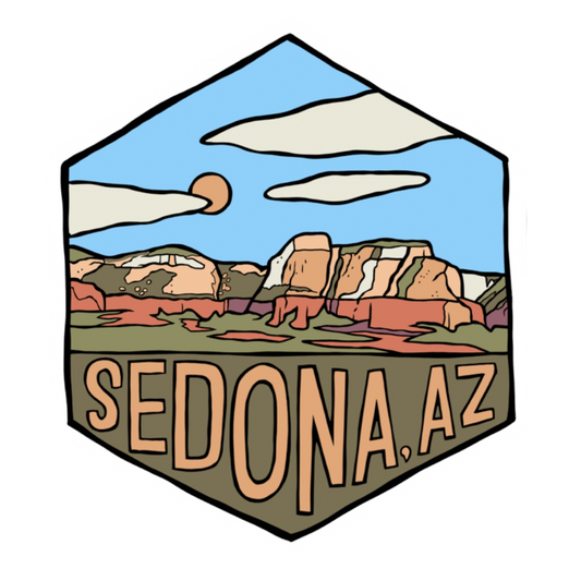 Sedona Arizona Hexagon Sticker