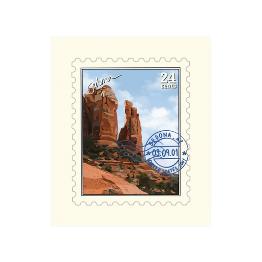 Sedona Arizona Stamp Sticker