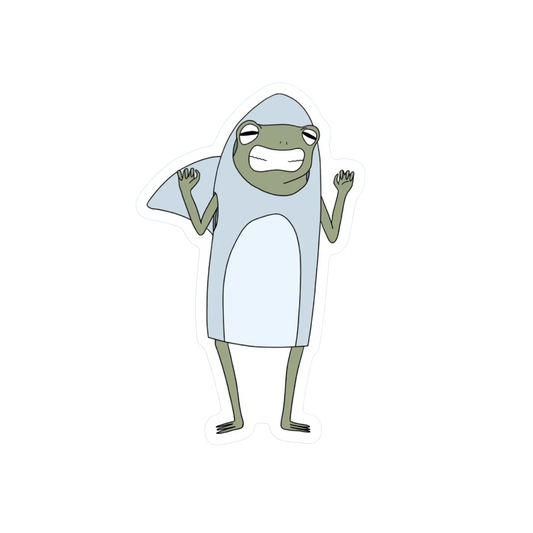 SHARK FROG STICKER